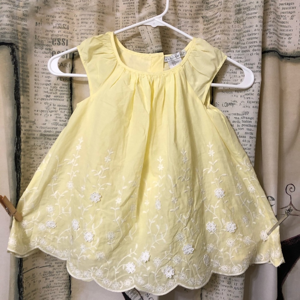 Maggie Zoe pastel yellow dress size 5T